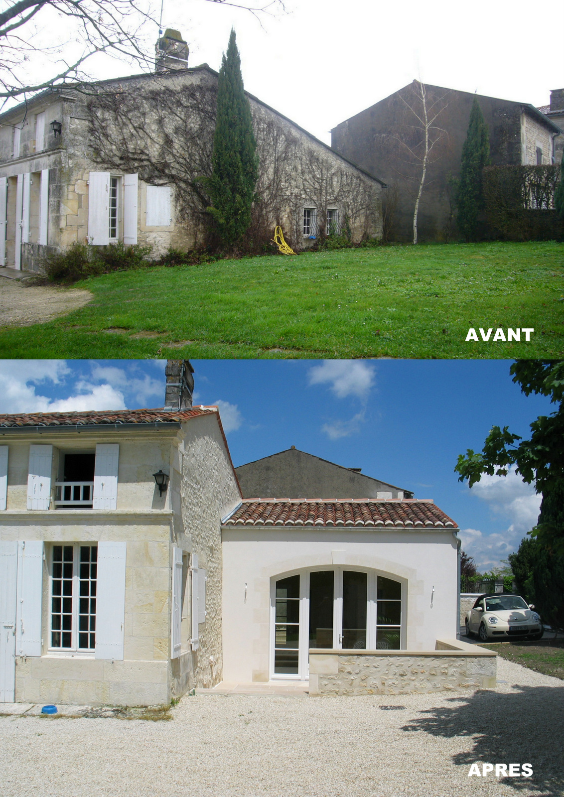 RÉHABILITATION D’UNE GRANGE, COUVERTURE D’UNE PISCINE