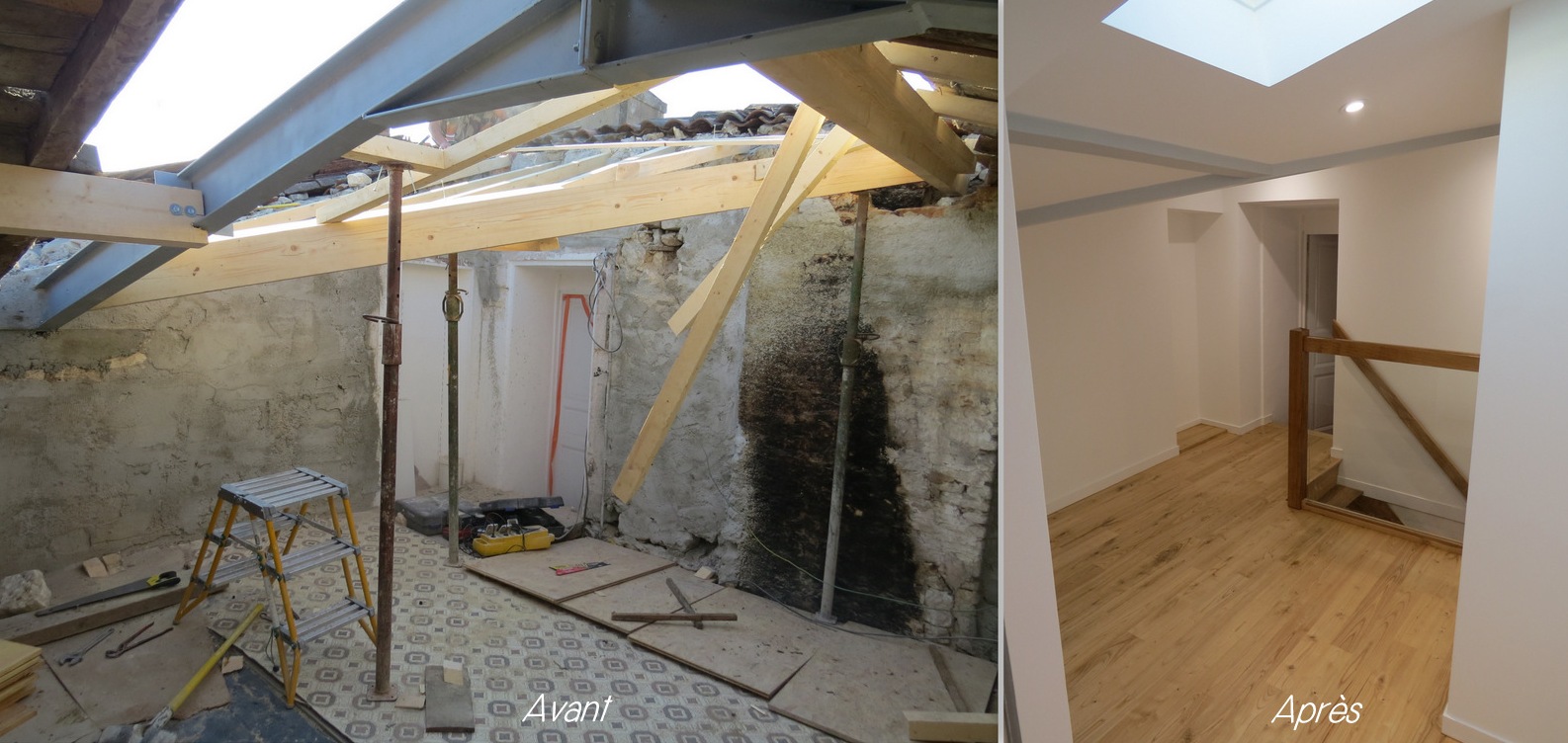 AMÉNAGEMENT DES COMBLES D’UNE MAISON DE VILLE