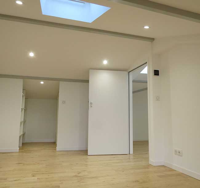 AMÉNAGEMENT DES COMBLES D’UNE MAISON DE VILLE