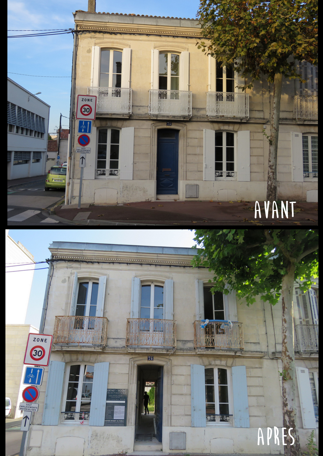 RÉNOVATION D’UNE MAISON DE VILLE À SAINTES